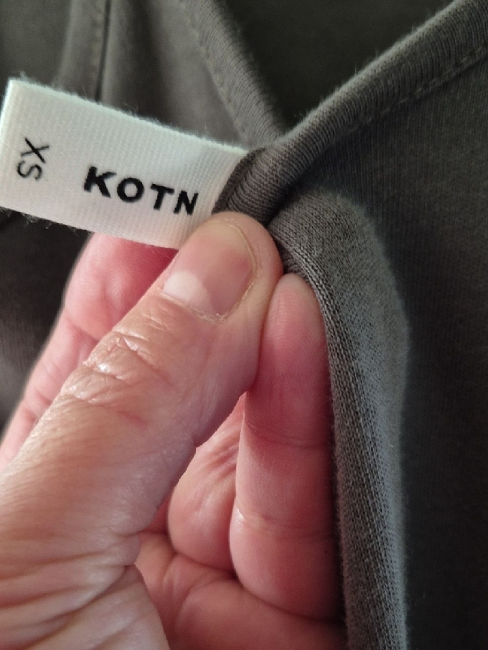 KOTN Taupe Maxi Dress with Spaghetti Straps - Picture 3 of 4